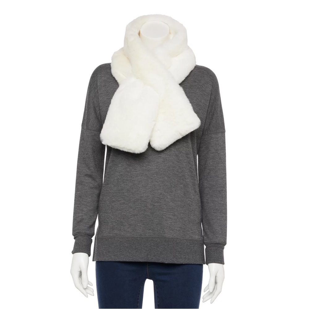 NWT faux fur stole scarf